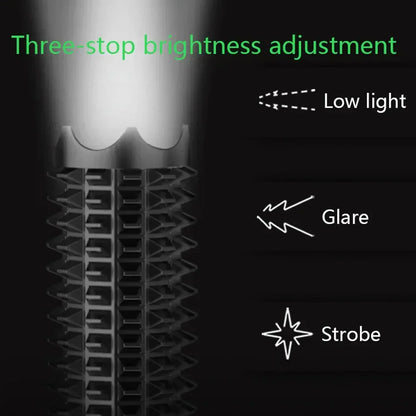 Self-defense tactics baton emergency flashlight